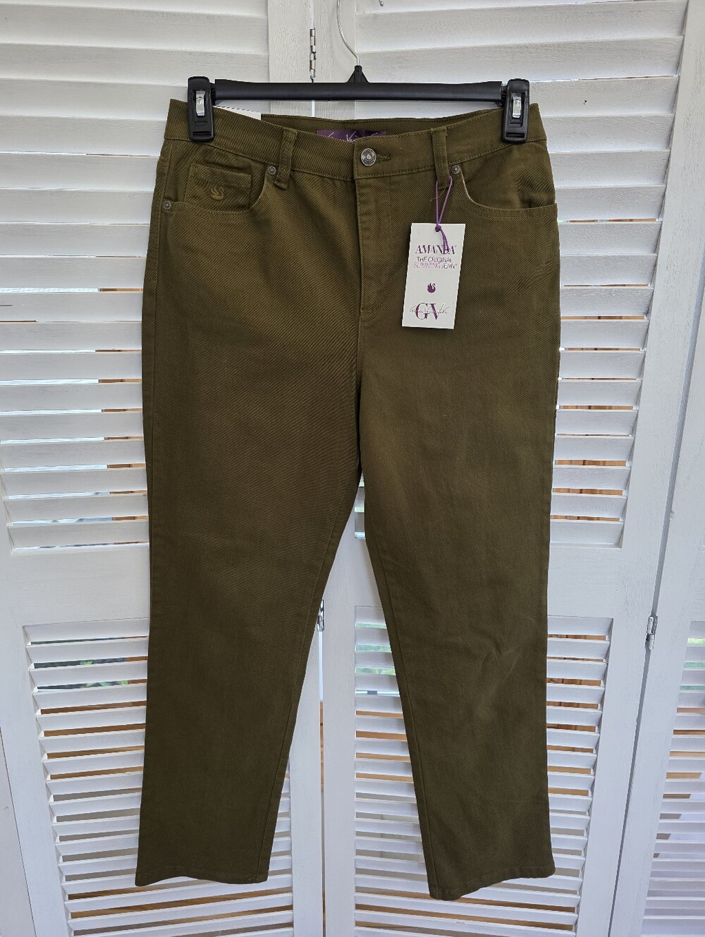 Gloria Vanderbilt 'Amanda' Twill Jeans Size 10 Short